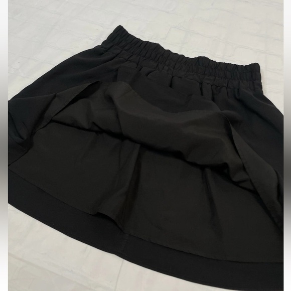 Converse One Star Black Mini Skirt Woman’s Size XS Elastic Waist ,lined Pleated - Picture 9 of 10